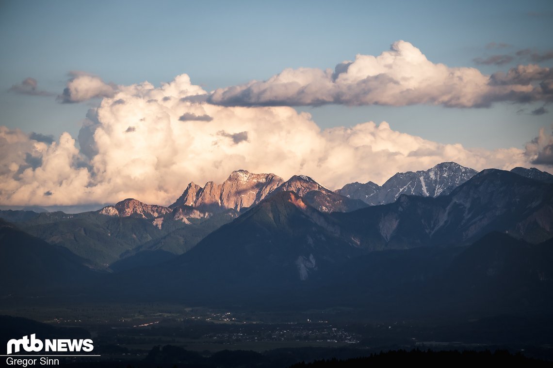 Die letzten Sonnenstunden für den Prolitzen Trail zu nutzen, ist sehr schön für die Aussicht