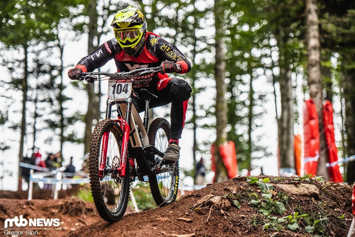 Auch beim Downhill World Cup-Finale 2018 im französischen La Bresse war Erik Irmisch am Start