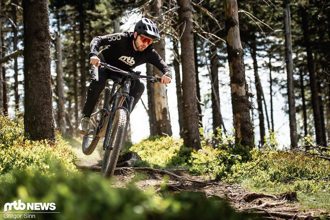 Der Rahmen bietet definitiv das Potential für harten Enduro-Einsatz