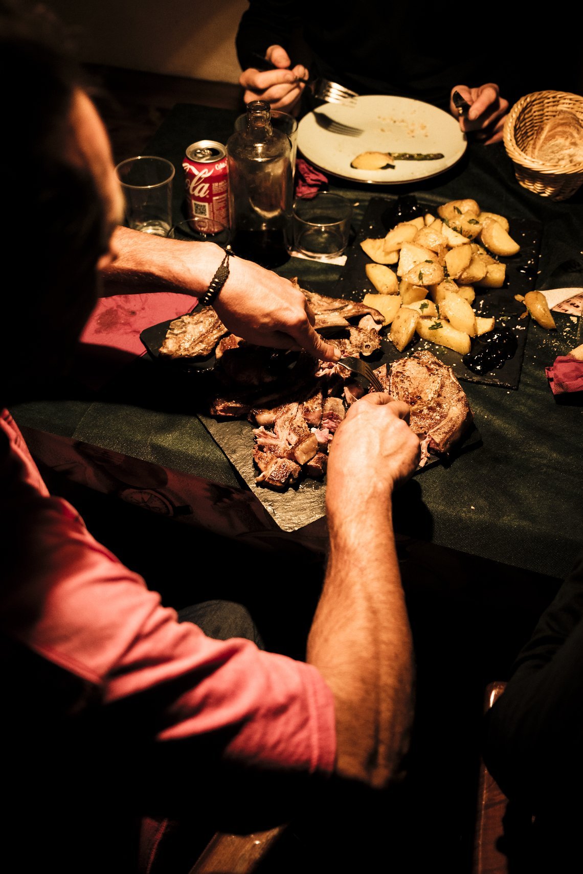 Der Hüttenwirt zauberte uns ein wunderbares Abendessen