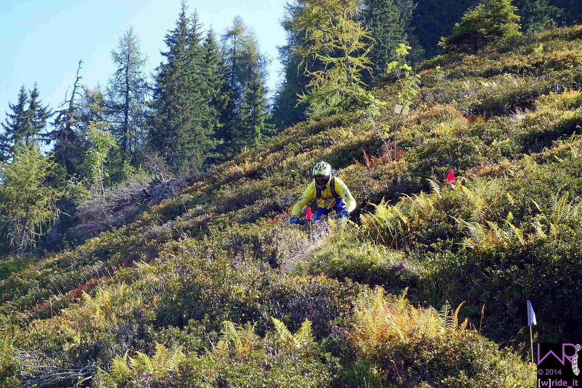 Joost Wichman im Auslauf Steilstück auf Stage 3