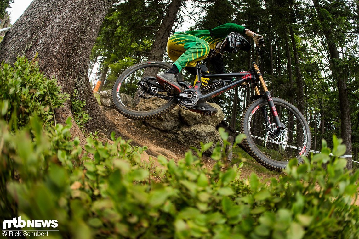 Für Bikepark Schrubben reicht die GX DH völlig aus