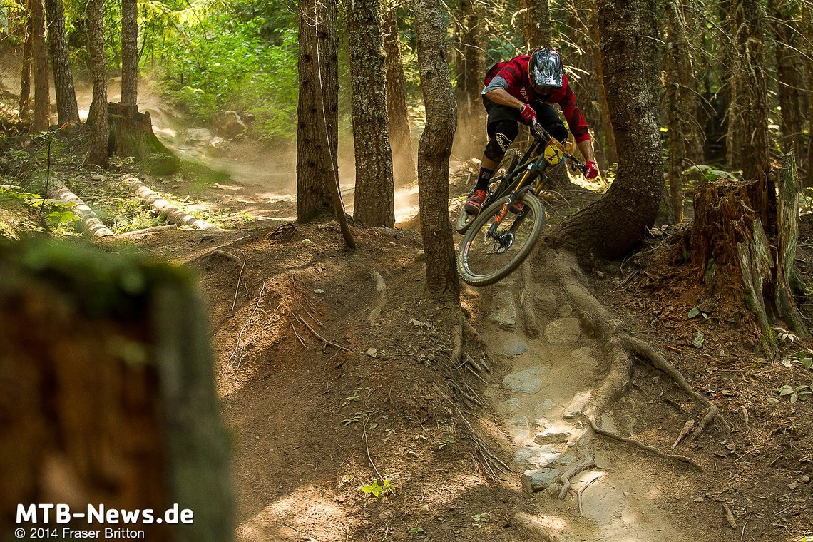 Das extrem präzise Handling ermöglicht Millimeterarbeit auf dem Trail