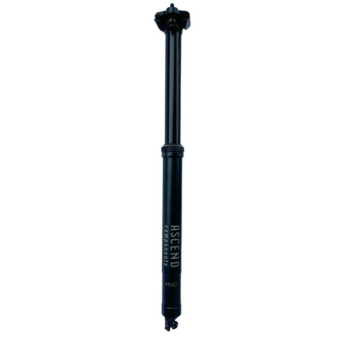 Die Adapt V1 Dropper Sattelstütze ist wählbar mit einem Durchmesser von 30,9 mm oder 31,6 mm und in unterschiedlichen Hubhöhen erhältlich (150 - 230 mm).