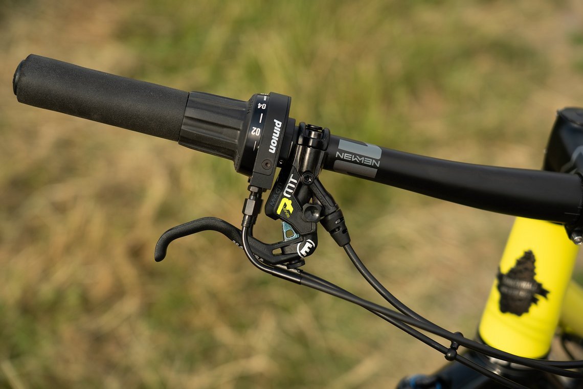 Magura MT7 Stopper und Pinion Gripshift Schalthebel