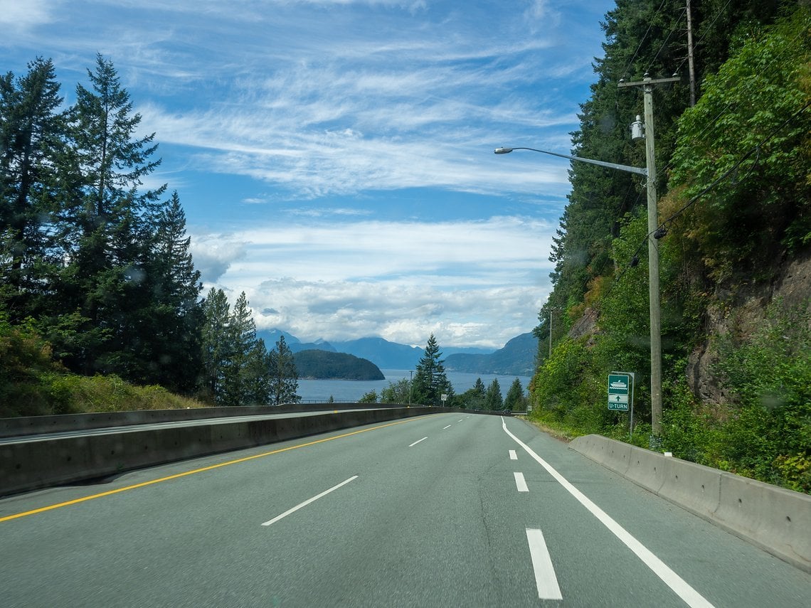 Der Sea-to-Sky-Highway geizt nicht mit spektakulären Aussichten