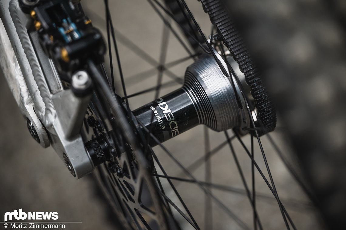 Die e*thirteen Sidekick-Nabe soll den Pedalrückschlag eliminieren.