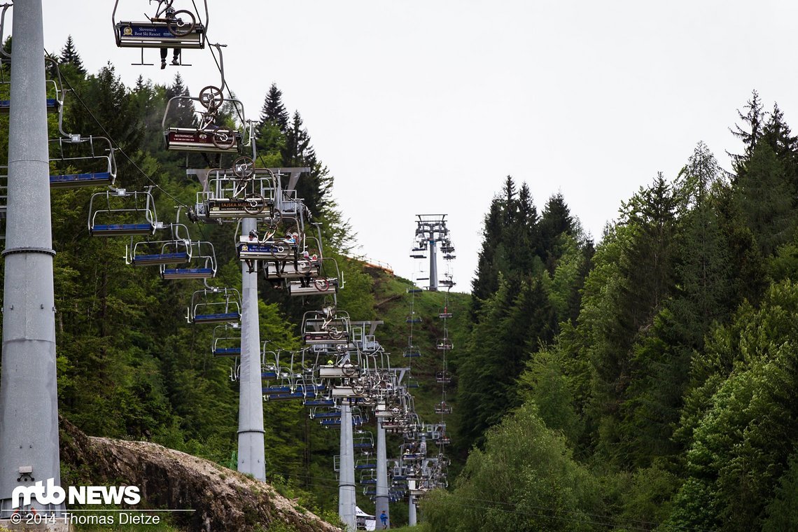Der Lift war nicht der schnellste