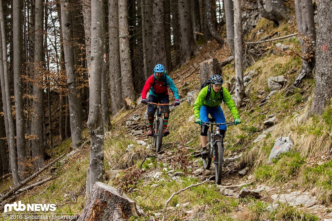 Auch flowig wurde es auf einigen Trails um Lenggries im „Flow Valley“