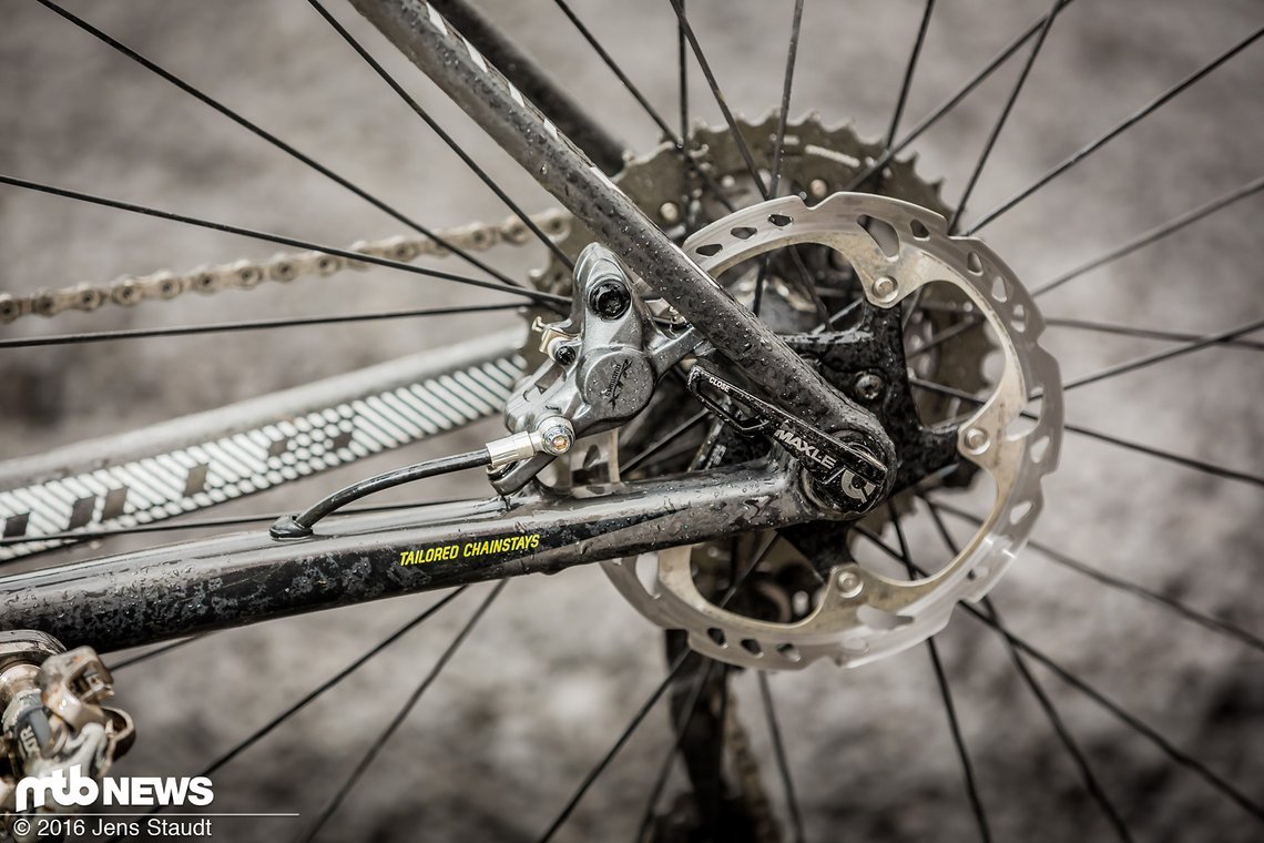 ... und die Shimano XTR-Stopper leisten ebenso einen zuverlässigen Job!