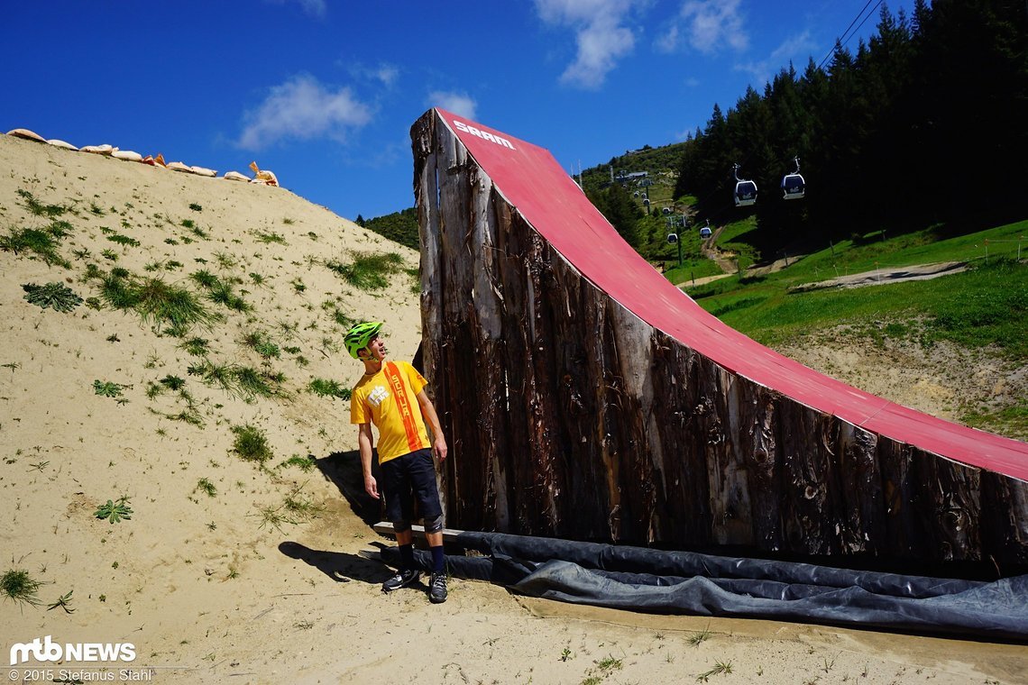 Der Slopestyle-Parcour ist...