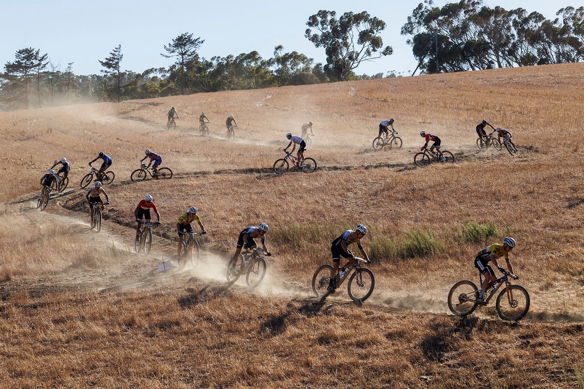 Riders during Stage 1 of the 2025 Absa Cape Epic Mountain Bike stage race held at Meerendal Wine Estate, Cape Town, South Africa on the 17th March 2025. Photo by Sam Clark/Cape Epic
PLEASE ENSURE THE APPROPRIATE CREDIT IS GIVEN TO THE PHOTOGRAPHER AN
