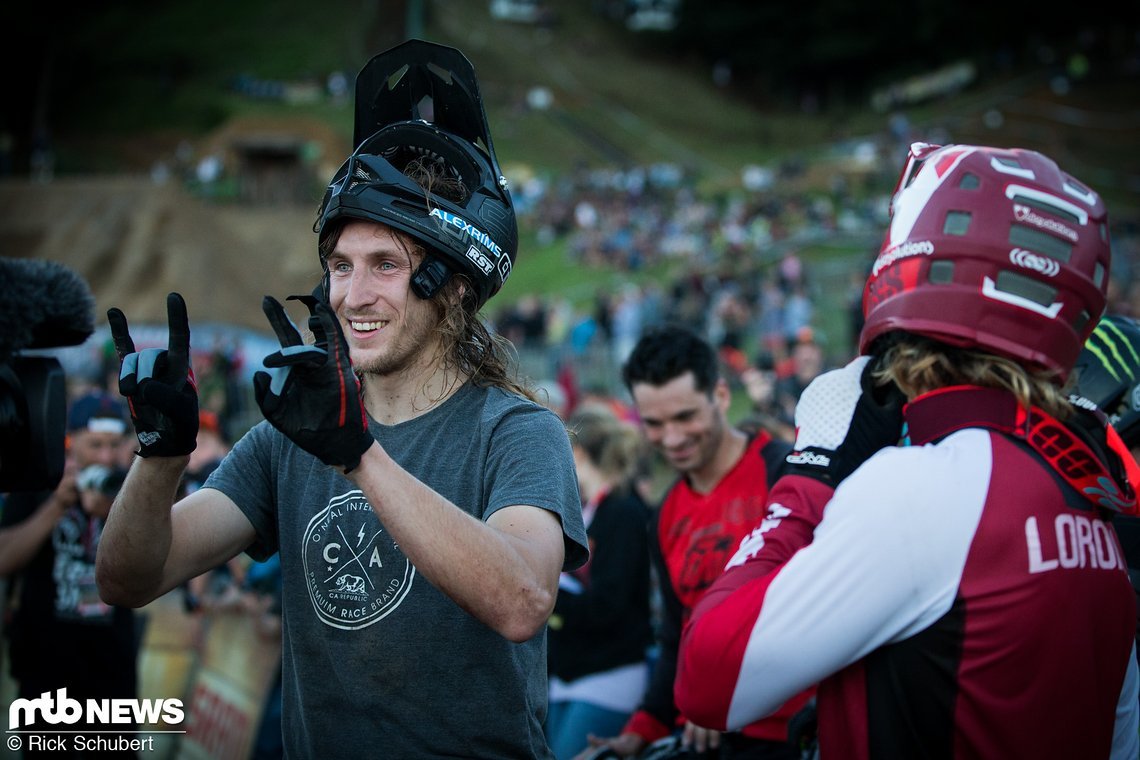 Jakub Vencl sichtlich happy über seinen Sieg
