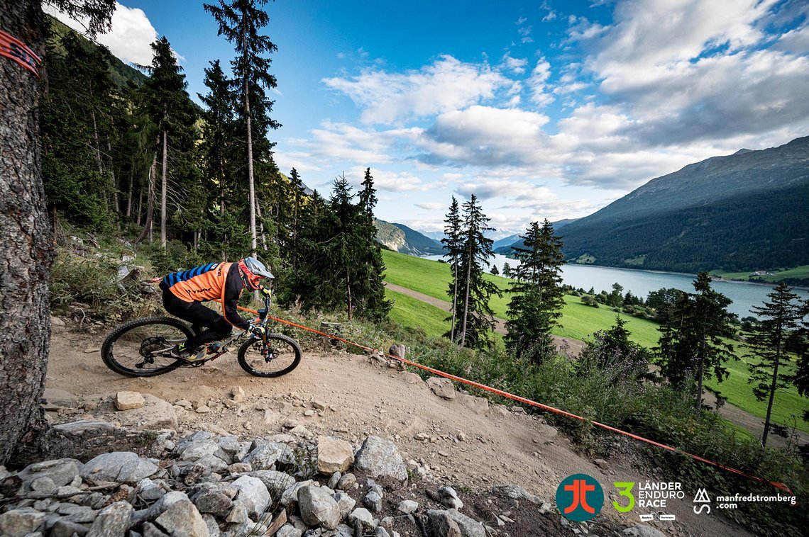 Auf dem Etsch-Trail in Reschen wurde der Prolog gefahren