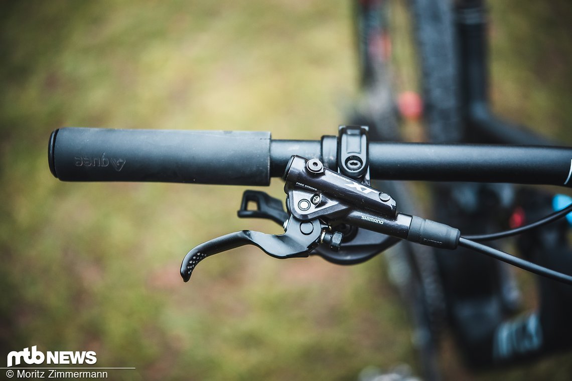 … als auch für die Verzögerung waren Komponenten aus Shimanos XT-Gruppe verantwortlich.