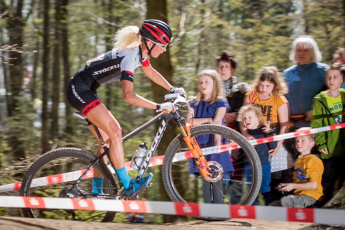 Jolanda Neff auf dem Weg zum völlig ungefährdeten Sieg in Bad Säckingen