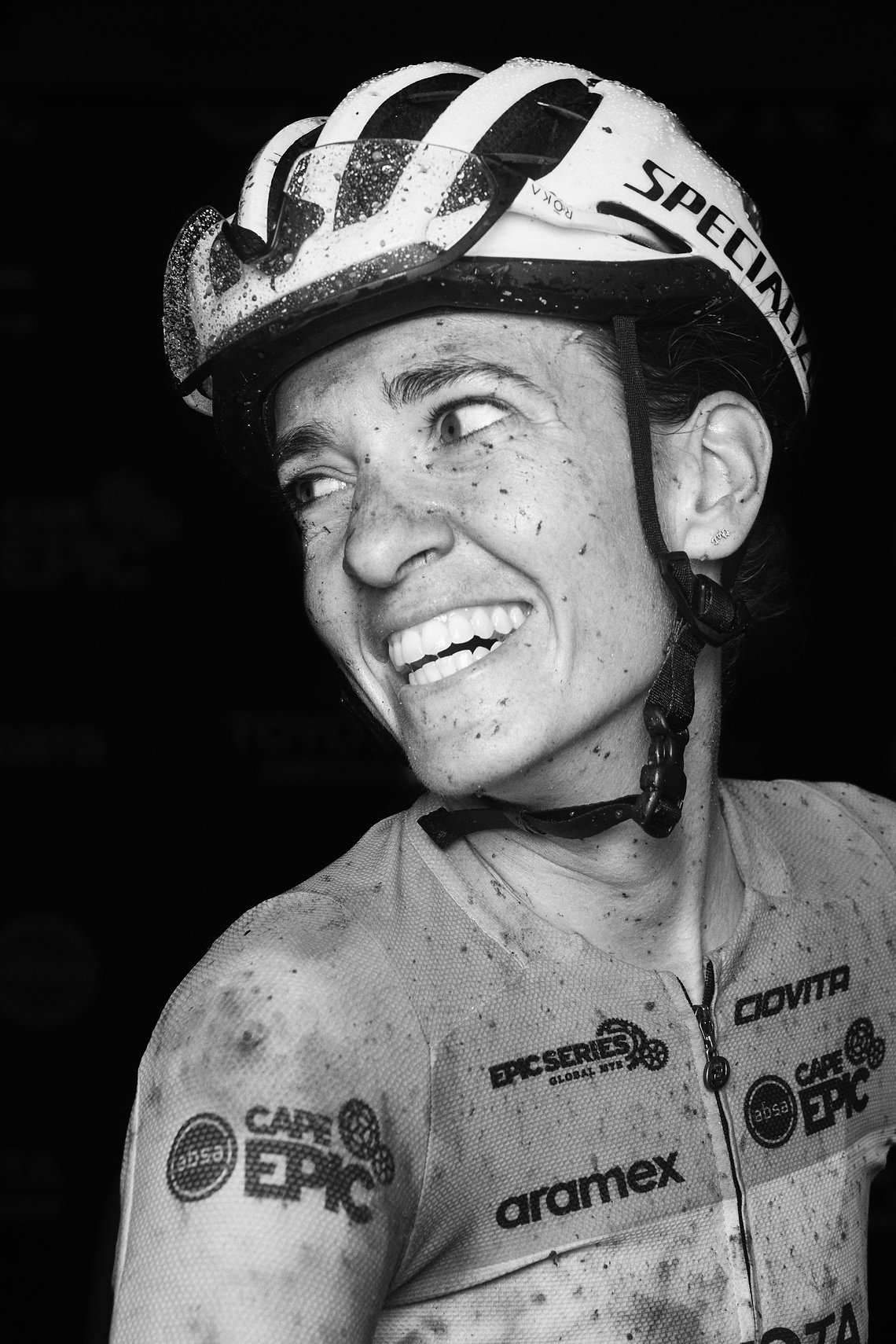 Sofia GOMEZ VILLAFANE during Stage 5 of the 2025 Absa Cape Epic Mountain Bike stage race held from Fairview, Paarl, to Lourensford Wine Estate, Somerset West, Cape Town, South Africa on the 21st March 2025. Photo by Michael Chiaretta/Cape Epic
PLEASE