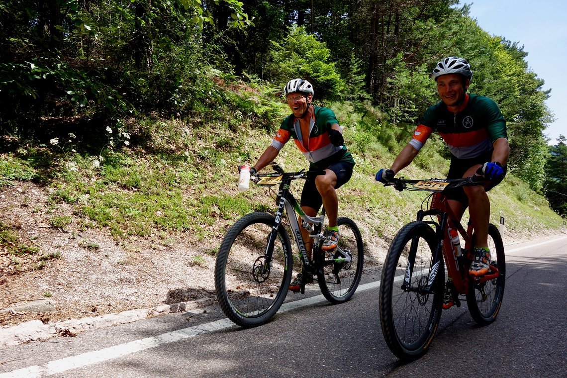 Vater-Sohn Abenteuerurlaub, das Team mit dem größten Altersunterschied.