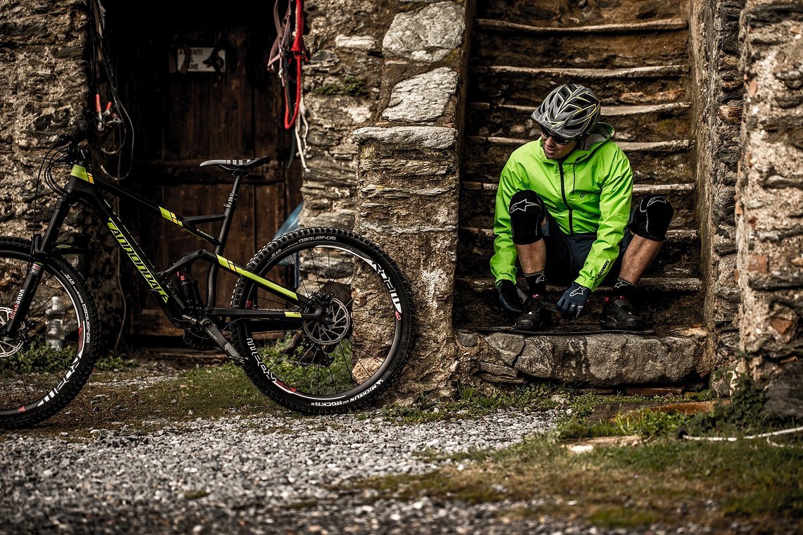 Jeden Morgen geht es auf's Bike