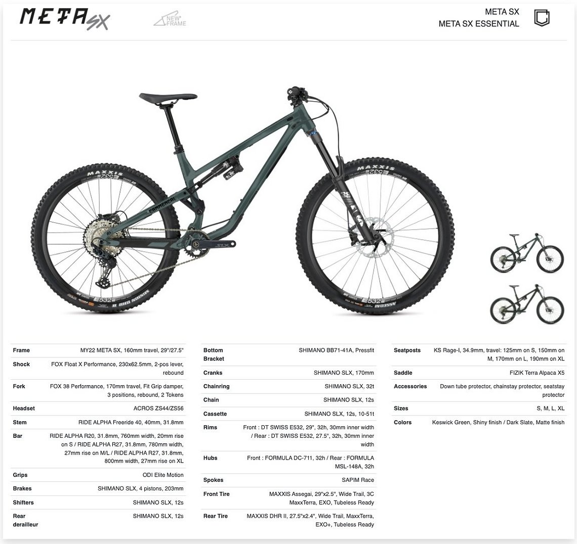Commencal Meta SX Essential
