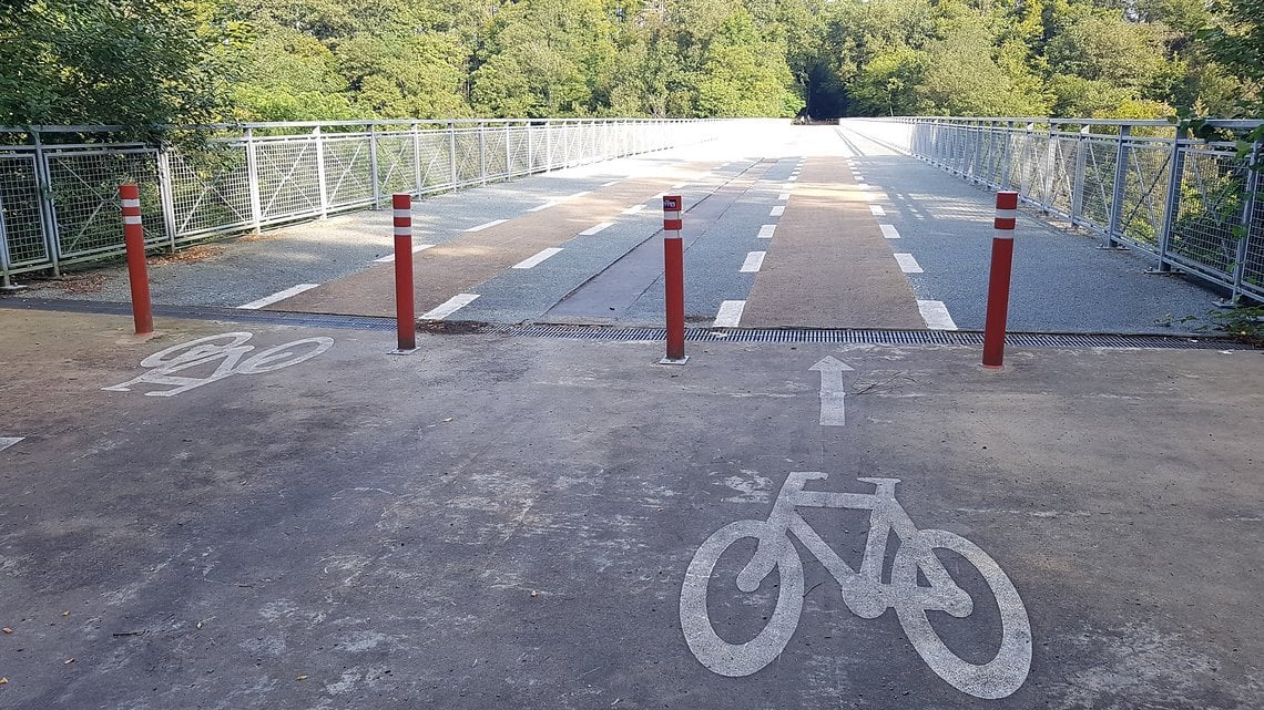 Echt viel Radweg kurz vor CP1!