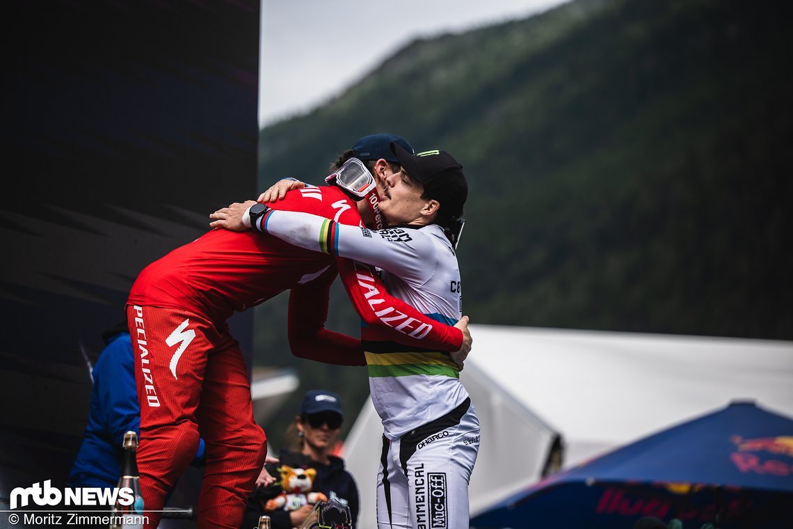 Bei Loris Vergier und Loïc Bruni war die Freude durchaus ausgeprägt