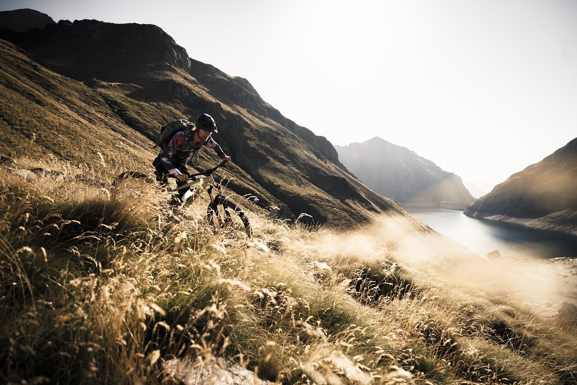 Ein kurzer Downhill bevor es so richtig bergauf ging