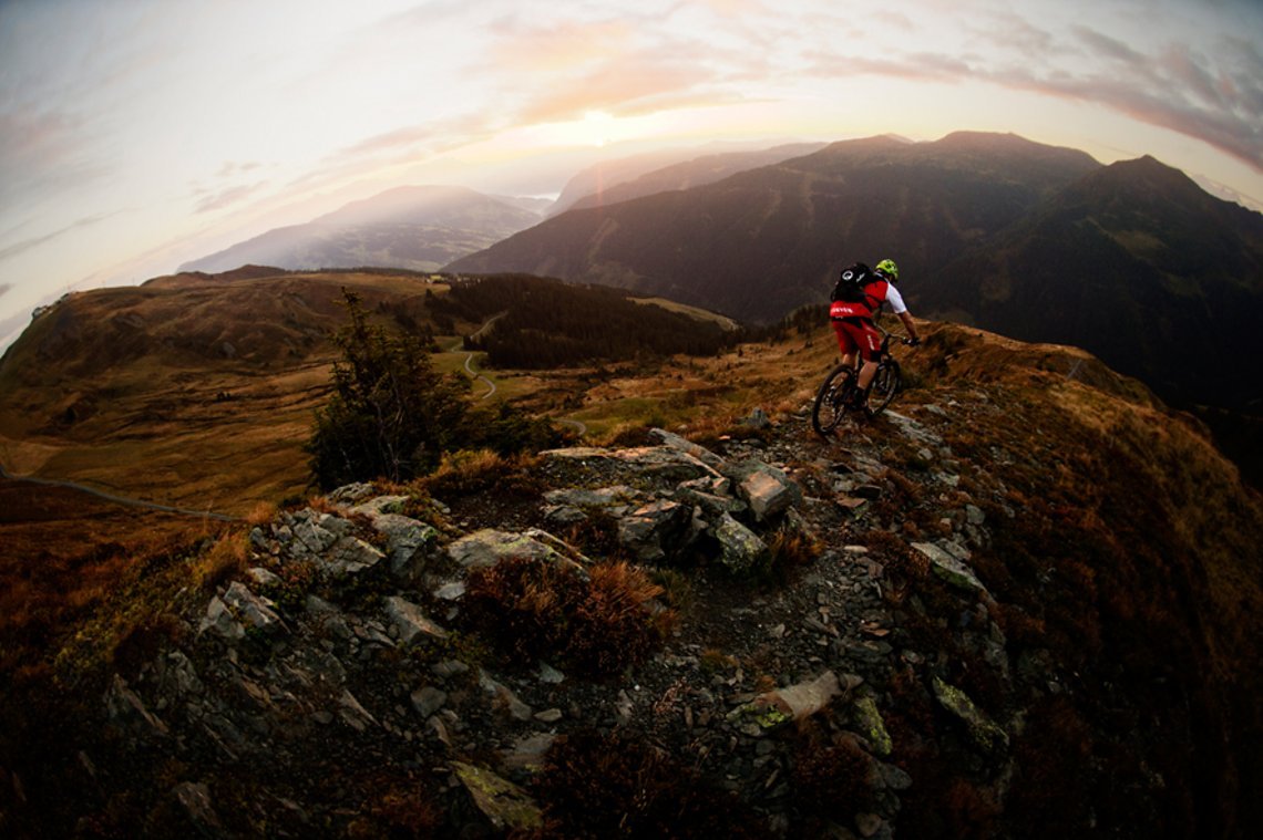 Über Saalbach warten viele spannende Singletrails