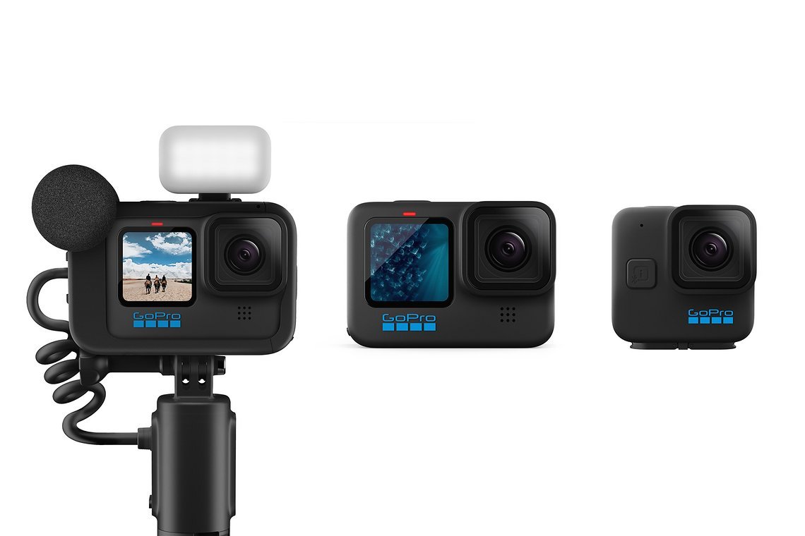 GoPro Hero11 Black hoch drei