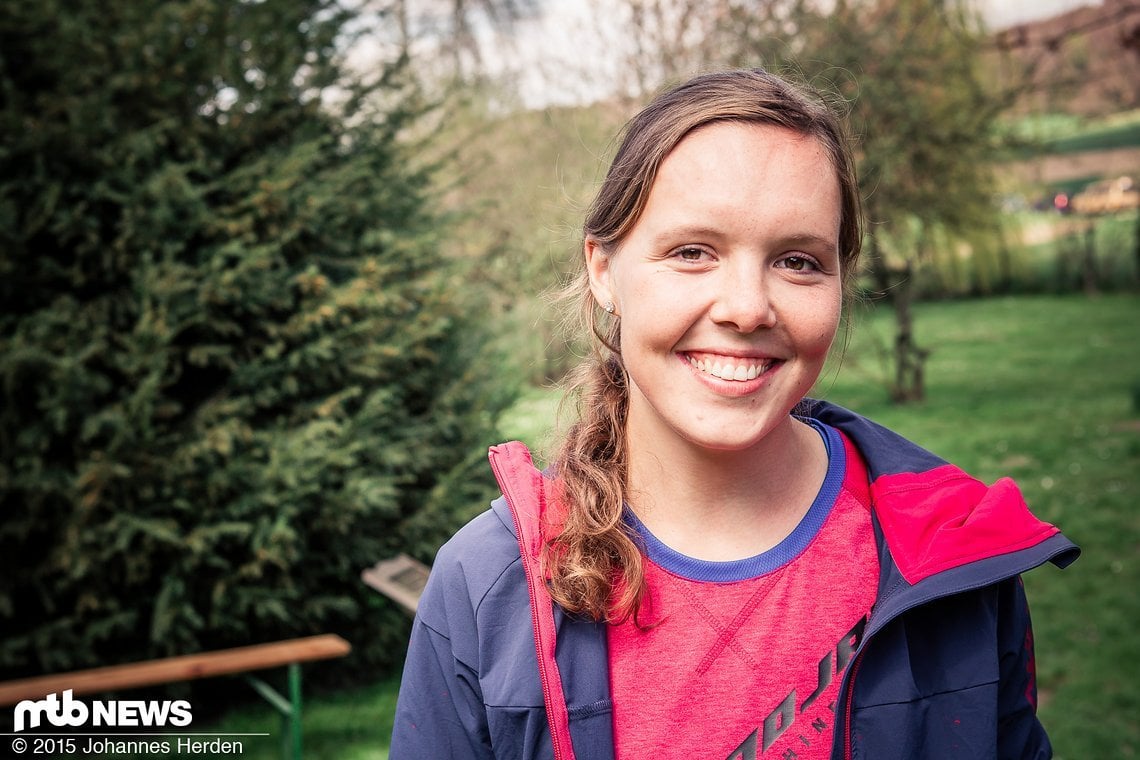 Wird dieses Jahr erstmals in der EWS starten - die schnelle Teamfahrerin Franzi Meyer