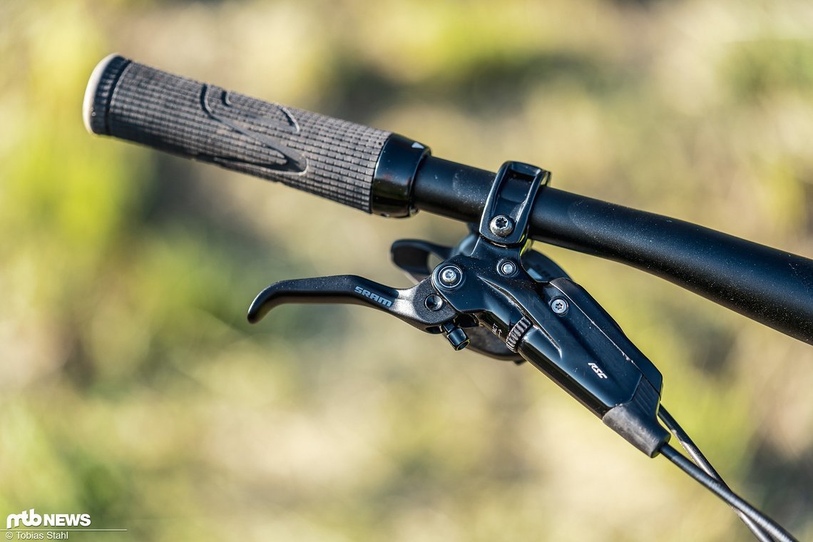 Die SRAM Code RSC-Bremsanlage findet man sonst eher an Enduros und Downhill-Bikes