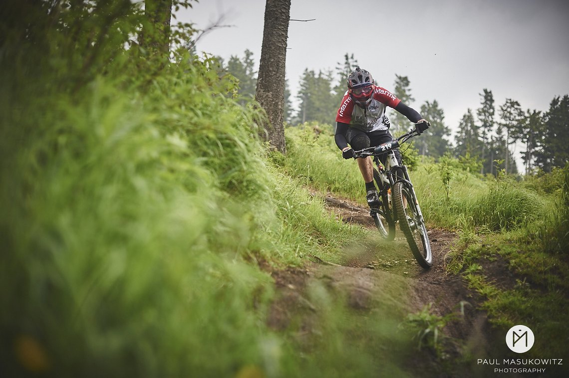Tommy nach Start in Stage 1 am Sonntag - bereits ohne Kette