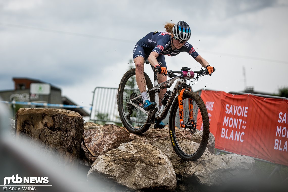 Cross-Spezialistin Puck Pieterse landete am Ende auf Rang vier