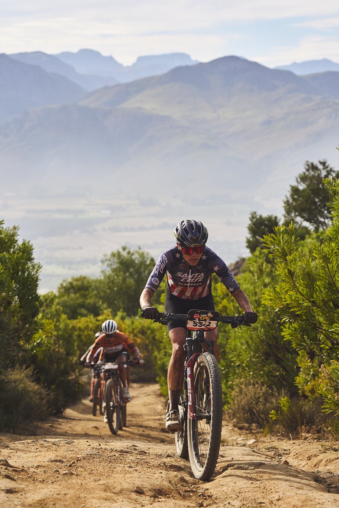 Alexis SKARDA during Stage 4 of the 2025 Absa Cape Epic Mountain Bike stage race held at Fairview, Paarl, Cape Town, South Africa on the 20th March 2025. Photo by Michael Chiaretta/Cape Epic
PLEASE ENSURE THE APPROPRIATE CREDIT IS GIVEN TO THE PHOTOG