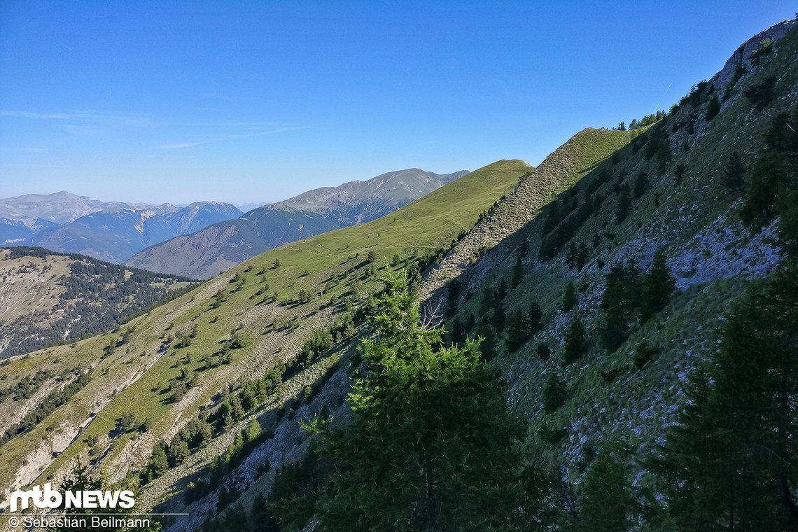Uphill Richtung Stage 1