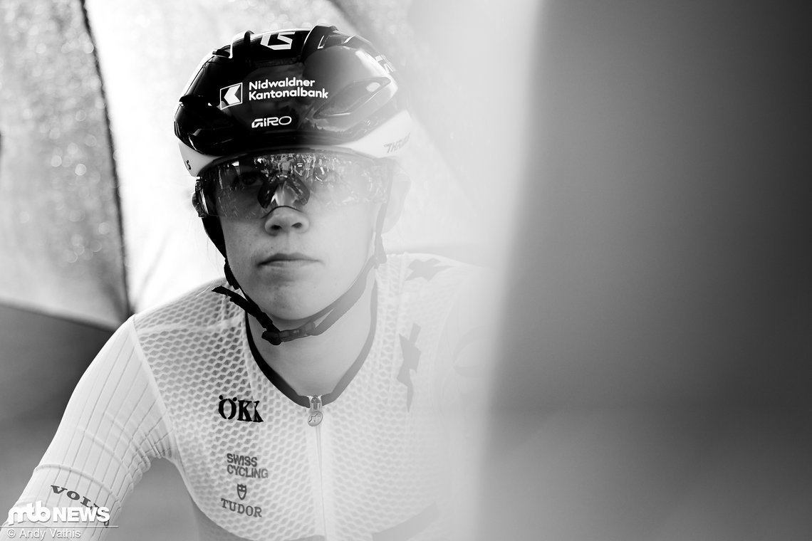 Alessandra Keller, in Les Gets zwei Wochen zuvor sowohl in der Cross-Country- als auch in der Short Track-Disziplin auf Rang zwei unterwegs