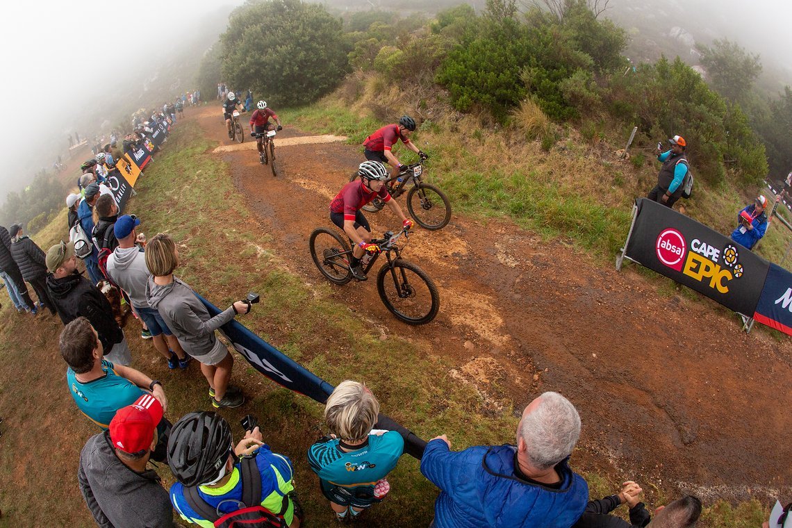 Riders during the Prologue of the 2019 Absa Cape Epic Mountain Bike stage race held at the University of Cape Town in Cape Town, South Africa on the 17th March 2019.

Photo by Sam Clark/Cape Epic

PLEASE ENSURE THE APPROPRIATE CREDIT IS GIVEN TO 