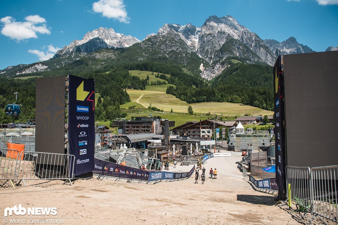 Der Anblick des neuen Downhill-Ziels ist nach wie vor gewöhnungsbedürftig