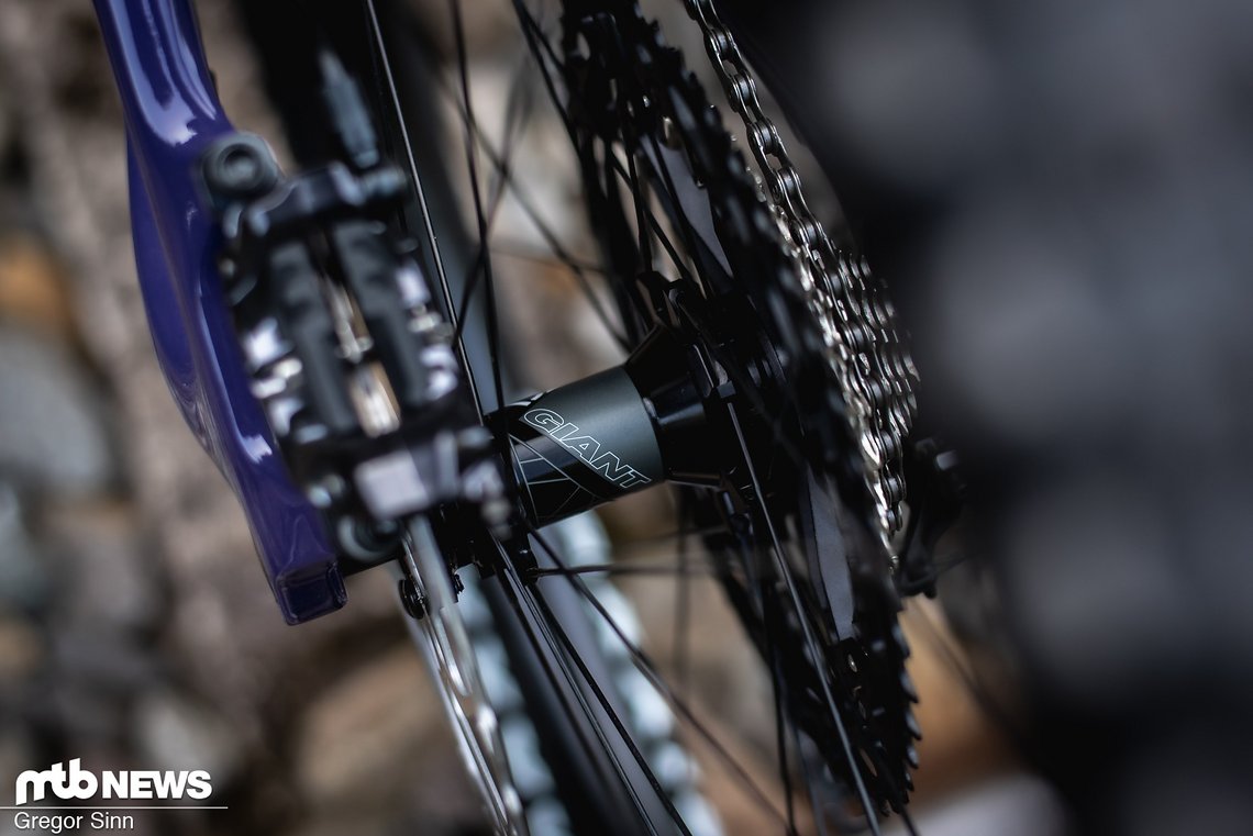 Die Laufräder inklusive Carbon-Felgen stellt Giant selbst her.