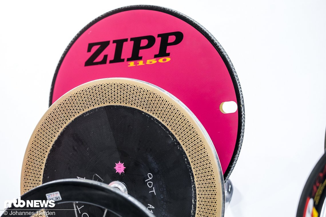 … und verrückte Farben und Designs wie dieser Zipp 1150.