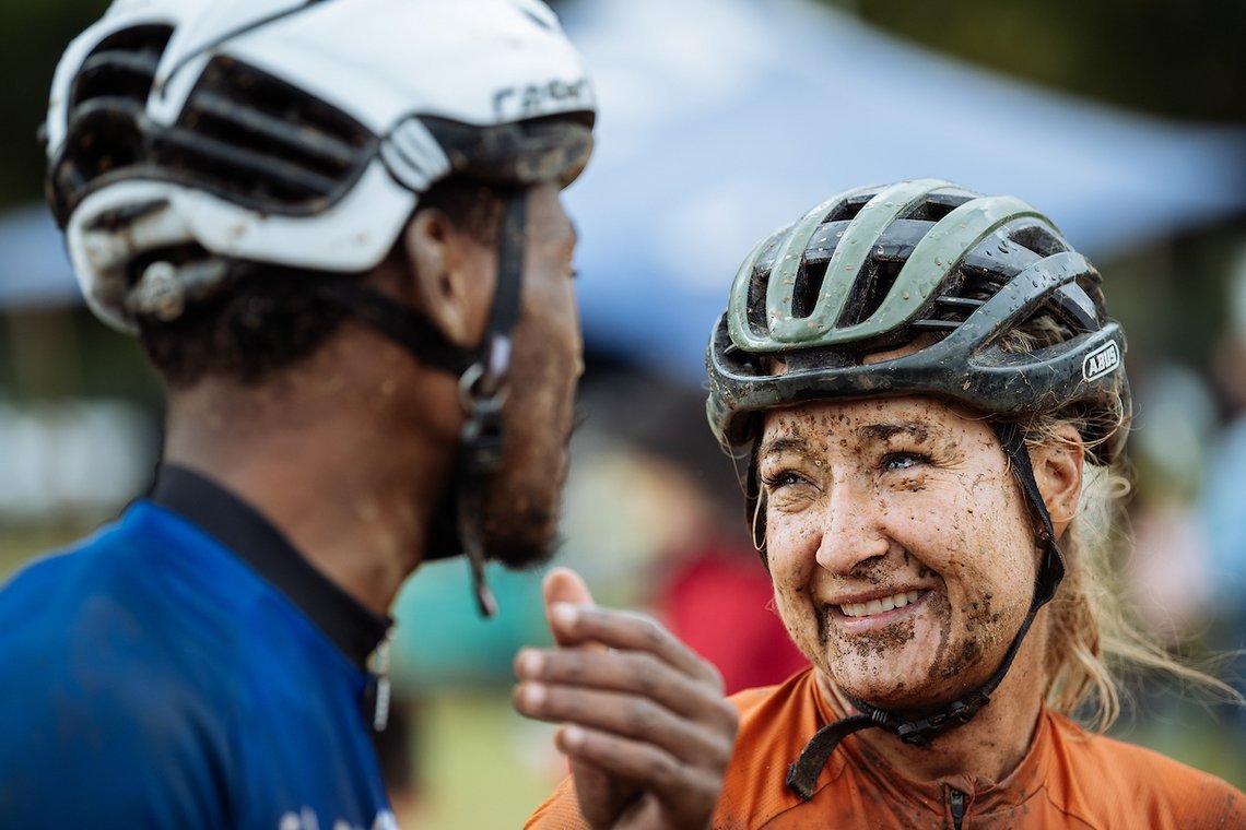 Riders during stage 6 of the 2023 Absa Cape Epic Mountain Bike stage race from Lourensford Wine Estate to Lourensford Wine Estate in Somerset West, South Africa on the 25th March 2023.

Photo by Wayne Reiche/ Cape Epic.

PLEASE ENSURE THE APPROPRIATE