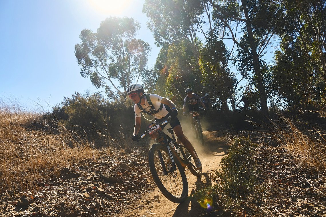 Samara SHEPPARD during the Prologue of the 2025 Absa Cape Epic Mountain Bike stage race held at Meerendal Wine Estate, Cape Town, South Africa on the 16th March 2025. Photo by Michael Chiaretta/Cape Epic
PLEASE ENSURE THE APPROPRIATE CREDIT IS GIVEN 