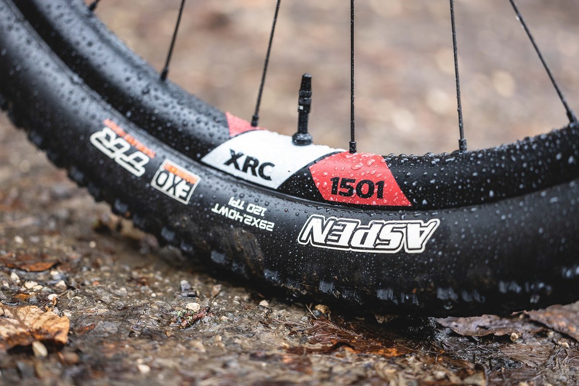 Leichte und robuste Carbon-Laufräder von DT Swiss bieten eine gute Grundlage für ein hohes Maß an Komfort auf dem Trail.