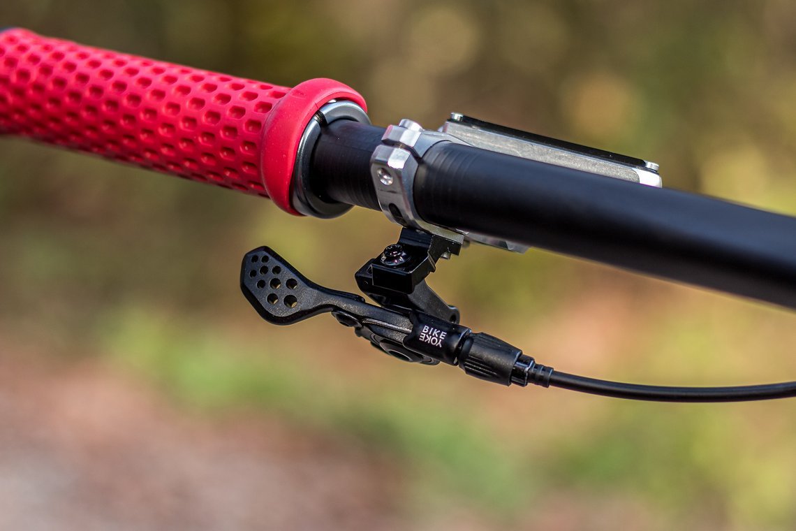 Last, but not least: auch die Grippy-Griffe sowie der Triggy-Hebel stammen von BikeYoke.