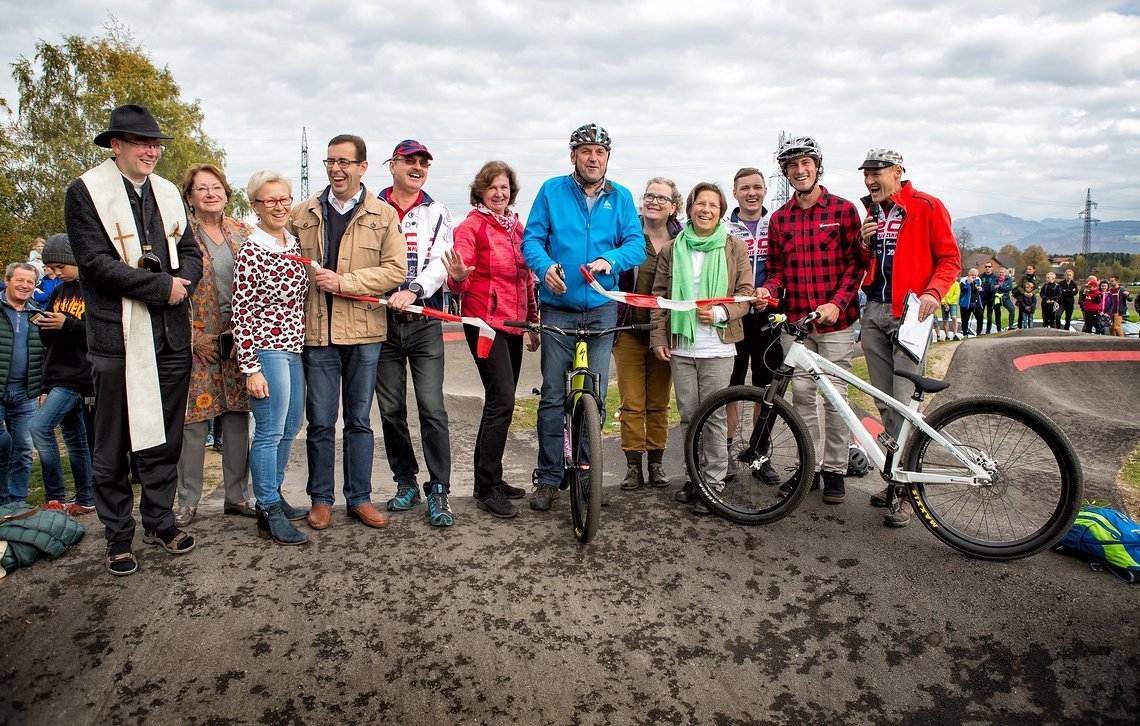 Wals-Siezenheims Bürgermeister eröffnet den neuen Pumptrack