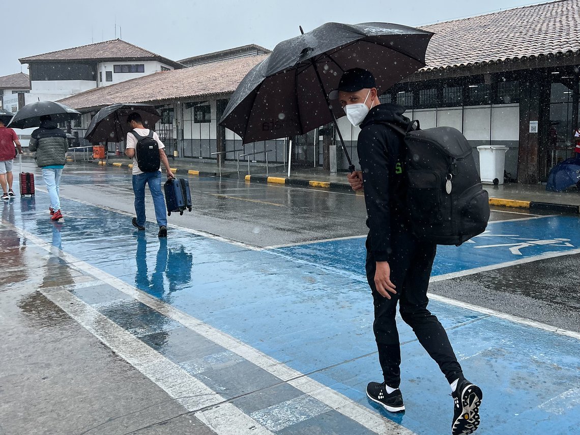 2 Ankunft Porto Seguro bei Regen