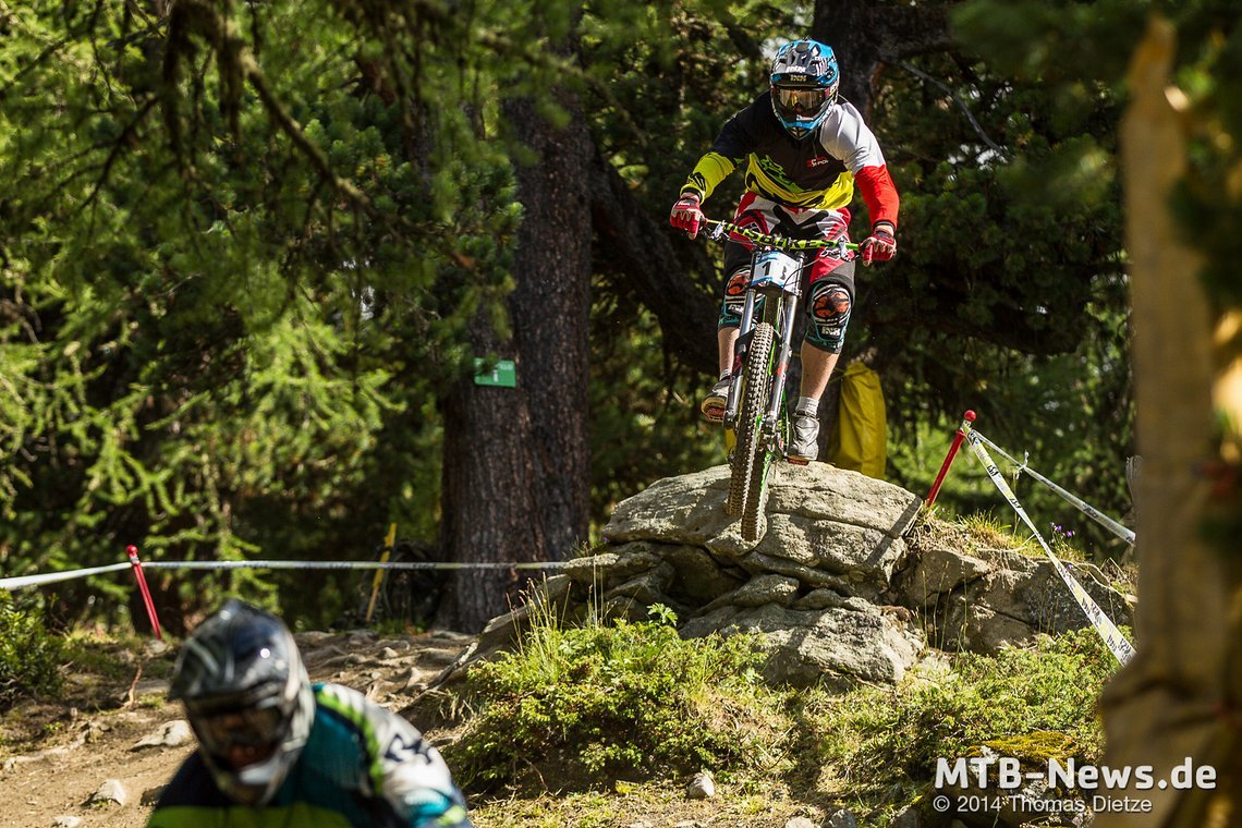 Slawomir Lukasik (NSbikes) wird zweiter im Seeding Run