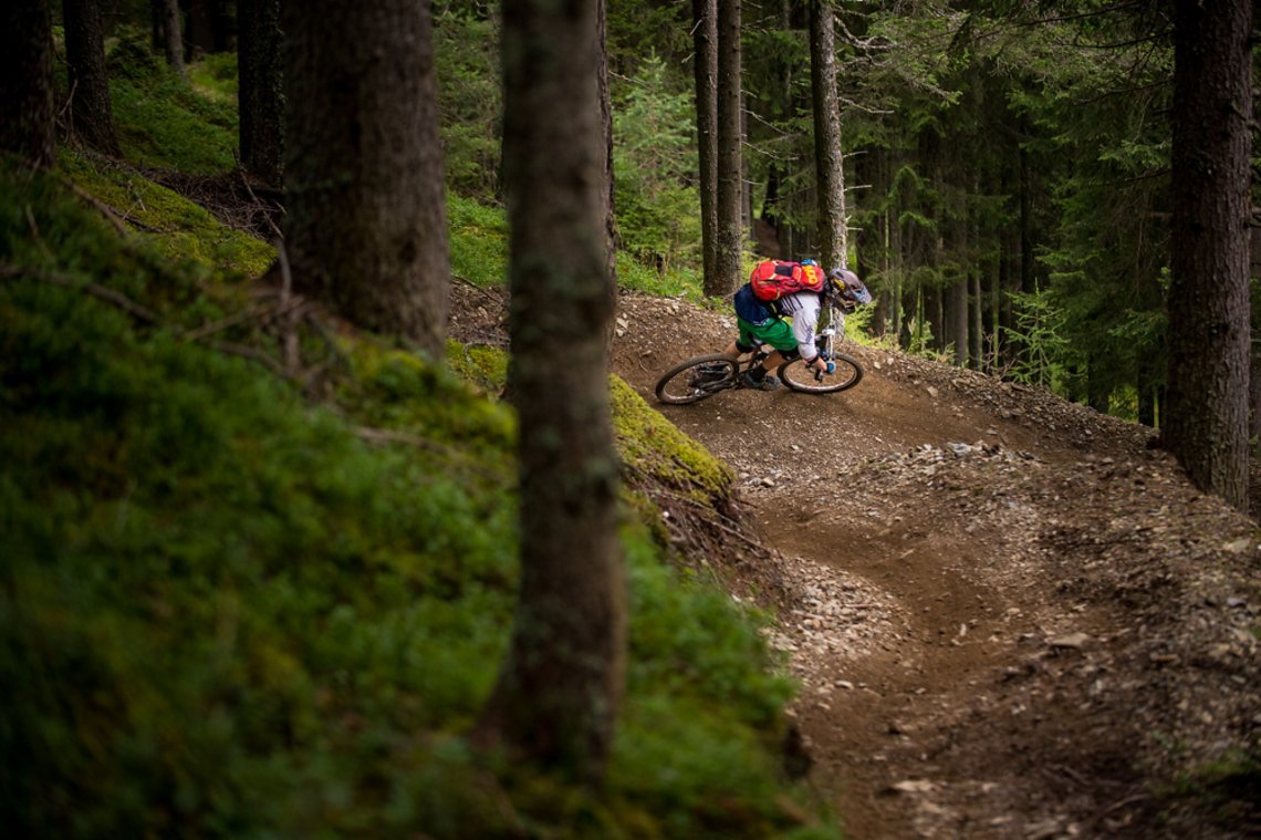 In den Kurven von Stage 8