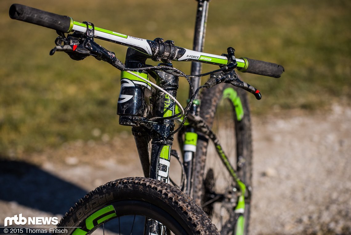 Aufgeräumtes Cockpit und tolles Design: Das neue Cannondale F-SI.