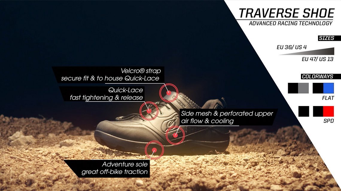 Zu den Funktionen gehört ein praktisches Quick-Lace-System inklusive Velcro-Strap zur Fixierung.